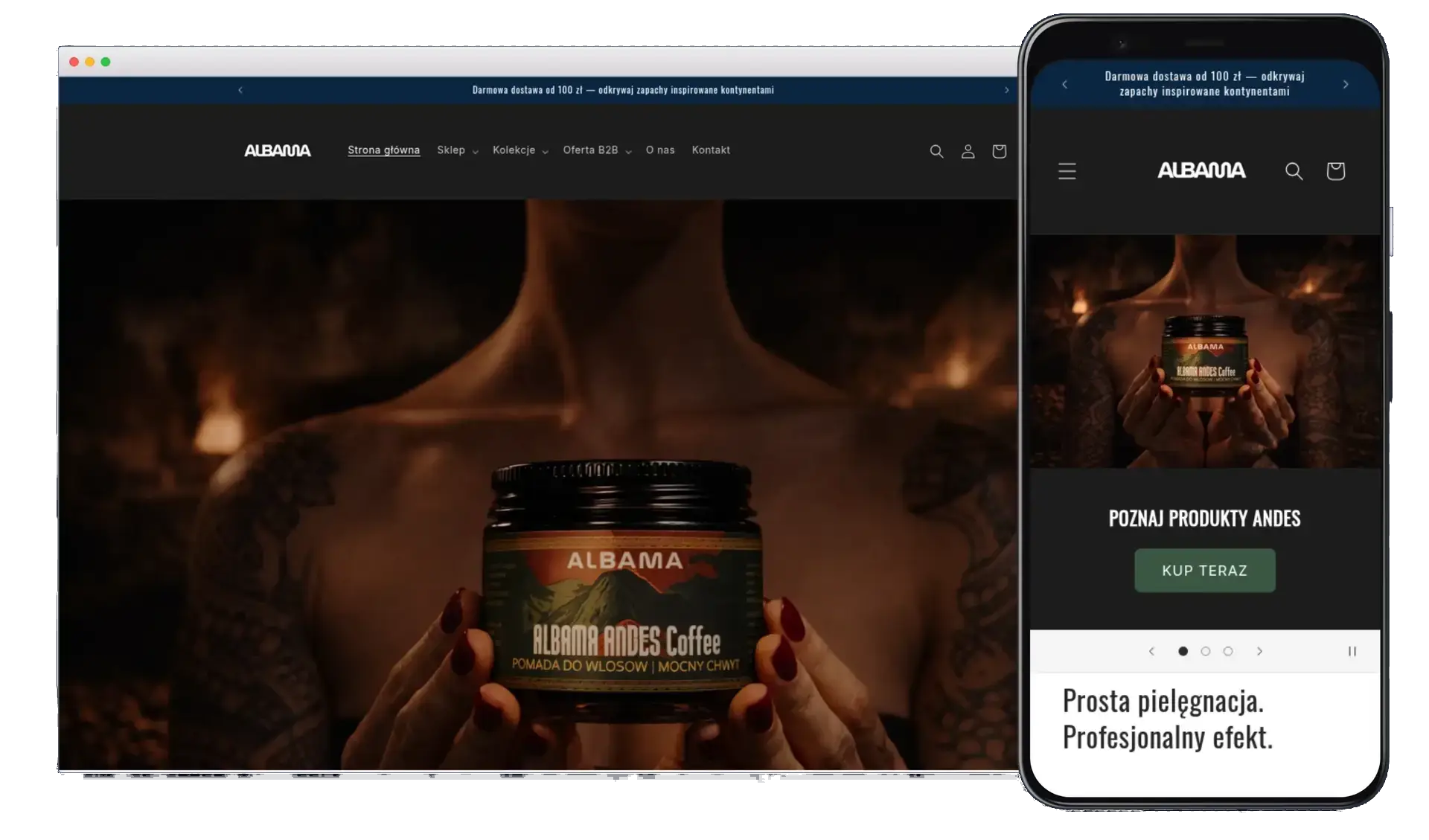 Realizacja strony internetowej Albama